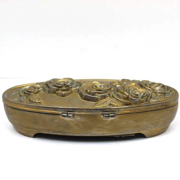 Vintage Godinger Rose Motif Keepsake/Jewelry Box - Picture 6 of 11